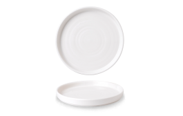 Vellum White Chefs' Walled Plate